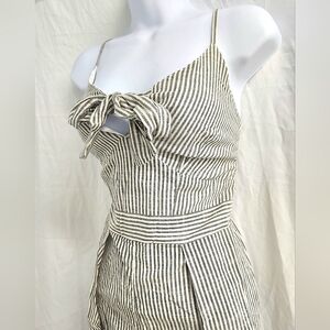 Japna Handmade Striped One Piece Culotte Jumpsuit Women's Size S, New Condition